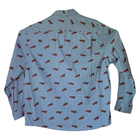 Duluth Trading Size L Untucked Long Sleeves Shirt Relaxed Fit Truck Christmas - Picture 4 of 4